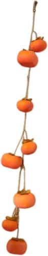 Artificial Persimmon Ornament for Thanksgiving Autumn Decor - Yellow