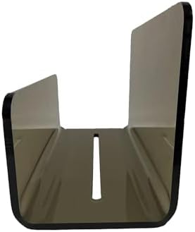 Brown Clear Acrylic Magazine Holder with Stainless Steel Handle