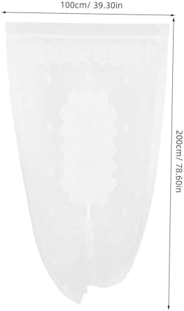 LIFKOME Sheer Door Panel Curtain for Kitchen Bedroom French Style Drapery