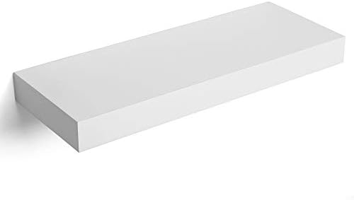 SONGMICS Floating Shelf 157 Inches White Wall Mount Shelf