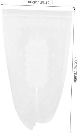 French Style Lace Sheer Door Curtain for Kitchen and Home