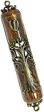 Tree of Life Mezuzah 35 Inch Hanging Enamel Door Ornament