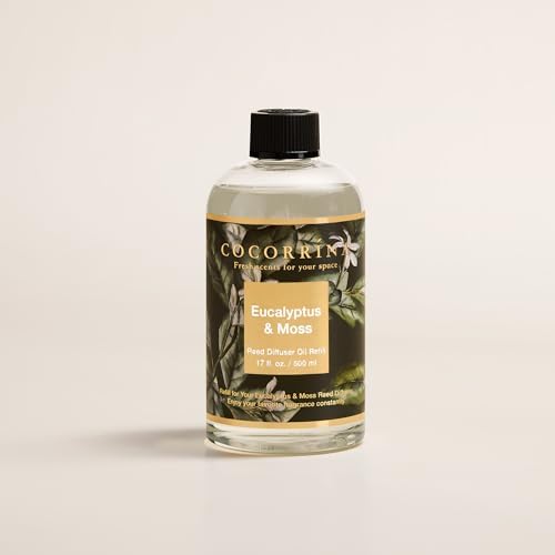 Cocorrna Eucalyptus Moss Reed Diffuser Refill 17oz with 8 Sticks