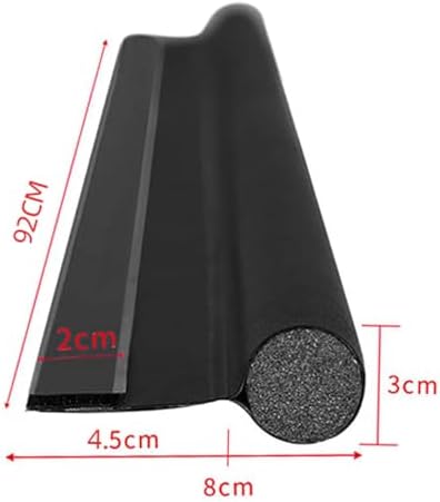 Fenteer Under Door Draft Stopper Door Seal Strip Black