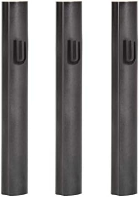 MASORET 3-Piece Aluminum Mezuzah Scroll Holder Cases