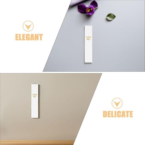LOGOFUN 2pcs White Resin Mezuzah Holder