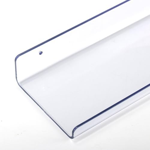 MEBRUDY 5 Pack Clear Floating Shelves for Home Storage