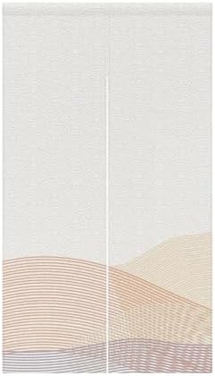 Leowefowa Traditional Japanese Noren Door Curtain Double Sided Panel 335x709