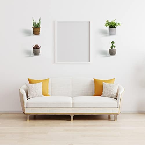 Yulejo 6 Piece Acrylic Floating Shelf Set