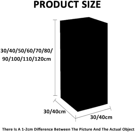 Cube Display Pedestal Stand Black 40x40cm