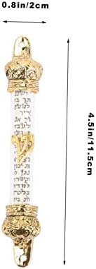 Metal Mezuzah Scroll for Home Door Jewish Decor