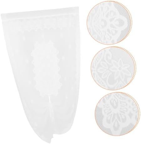 Happyyami Sheer Door Curtain Elegant French Style Panels