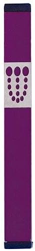 Baltinester Agayof Modern Dots Cut-out Shin Mezuzah Purple