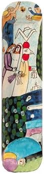 Yair Emanuel Mezuzah Scroll Case with Small Wooden Figures Bundle