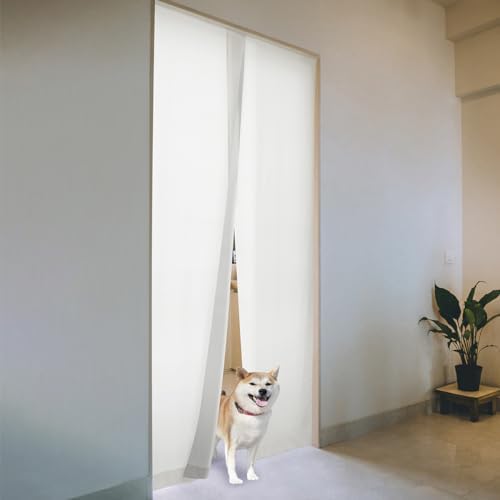 KURENAI Thermal Insulated Noren Panel 36x82 Inch Off White