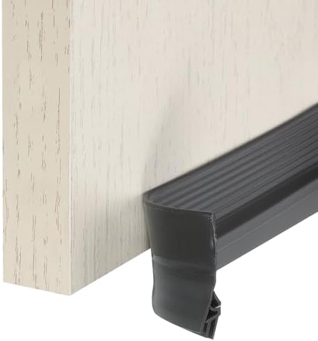 Uxcell 2 Pack Door Draft Stopper Black Gray