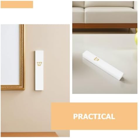 LOGOFUN 2pcs White Resin Mezuzah Holder