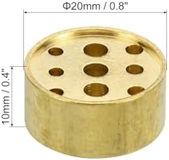 PATIKIL Brass Incense Holder 2 Pack with 9 Holes