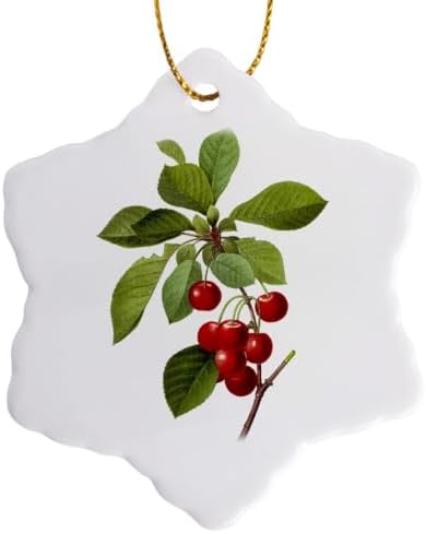 3 Inch Redoute Snowflake Porcelain Ornament