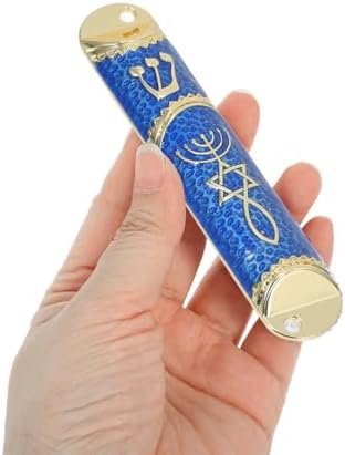 LUOZZY 3sets Messianic Seal Mezuzah Case with Scroll