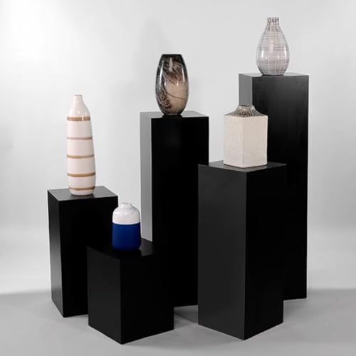 Wooden Cube Pedestal Display Riser Stand for Home Decor