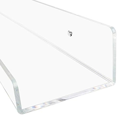 Weiai Clear Acrylic Floating Shelves Set of 4 24 Inches