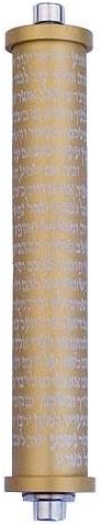 Agayof Small Scroll Engraved Metallic Mezuzah 2x10cm Black