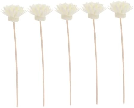 5set Small Chrysanthemum Aroma Diffuser Replacement Sticks Natural Rattan for Home Fragrance