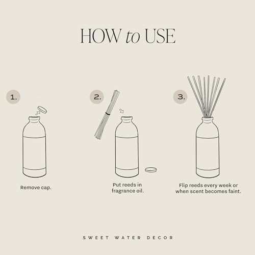 Sweet Water Decor Amber Reed Diffuser Set