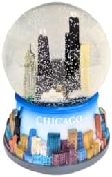 Chicago Color Musical Snow Globe 100mm