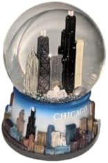 Chicago Color Musical Snow Globe 100mm