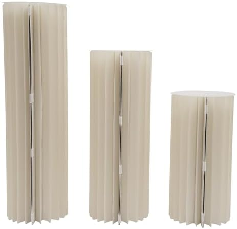 Foldable Cardboard Flower Stand 3Pcs for Wedding Display