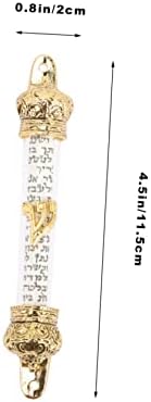 Jewish Mezuzah Scroll Holder for Door with Antique Design
