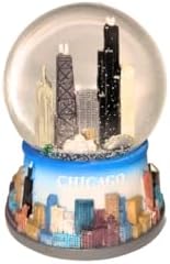Chicago Color Musical Snow Globe 100mm