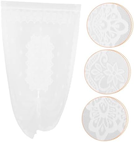 LIFKOME Sheer Door Panel Curtain for Kitchen Bedroom French Style Drapery