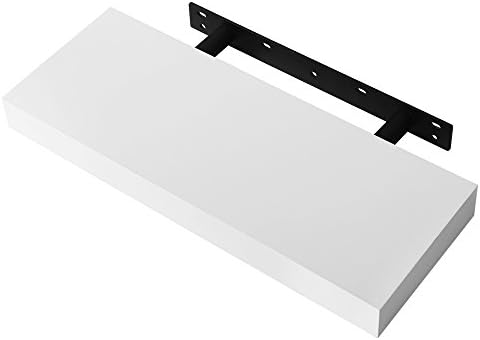SONGMICS Floating Shelf 157 Inches White Wall Mount Shelf