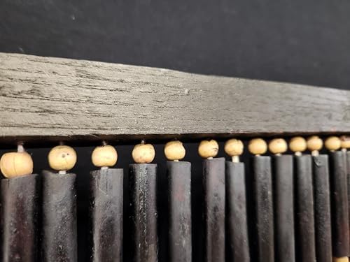 ABeadedCurtain - Black Door Beads Beaded Curtain with Bamboo Beads