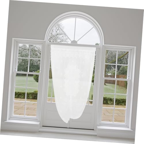 LIFKOME Sheer Door Panel Curtain for Kitchen Bedroom French Style Drapery