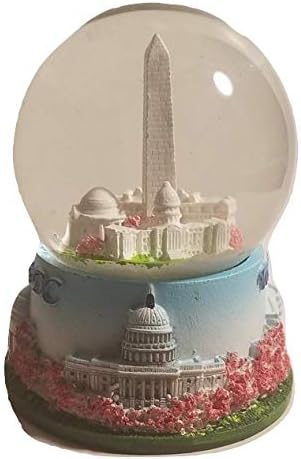Cherry Blossom Snow Globe with DC Landmarks