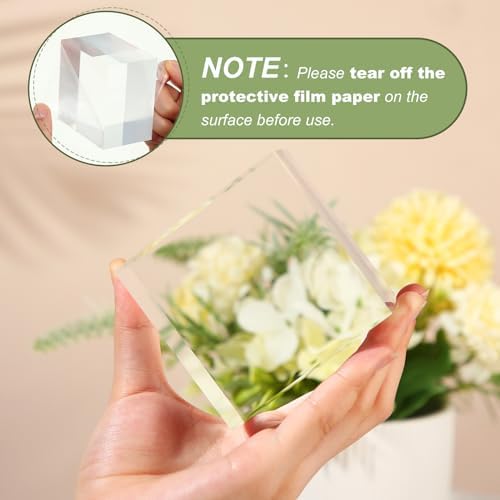 Remerry 4 Piece Acrylic Cube Jewelry Display Stand