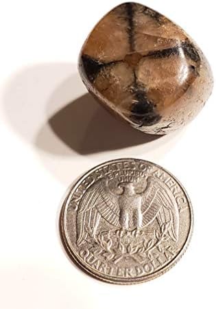 Chiastolite Cross Stone 20-30mm Tumbled Healing Crystal