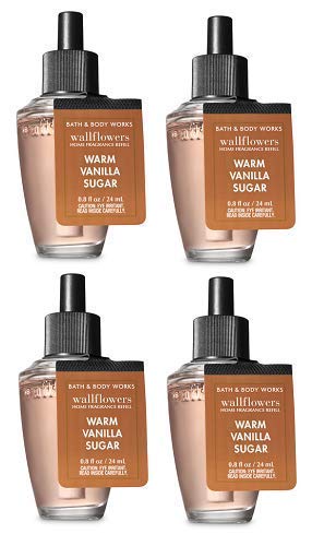Bath and Body Works 4 Pack Warm Vanilla Sugar Wallflowers Refill