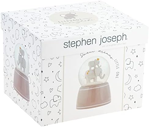 Stephen Joseph Elephant Snow Globe with Lights and Shimmer