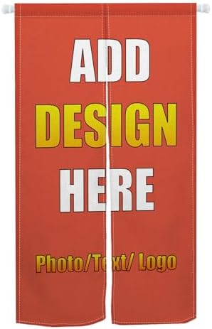 Custom Door Curtain Noren with Photo Text Logo