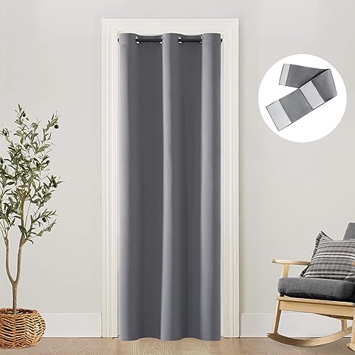 SHINELAND Closet Curtain 80 Inches Long