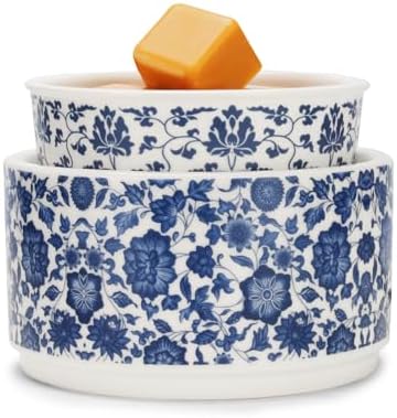 Blue and White Porcelain Pattern Wax Melter Warmer