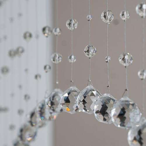 Crystal Beaded Curtain 20 Strings Arched Door Divider