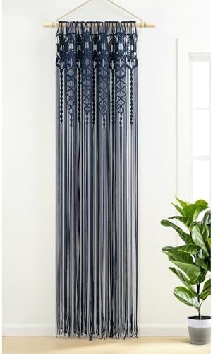Lush Decor Boho Macrame Cotton Curtain Panel