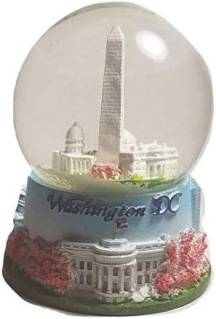 Cherry Blossom Snow Globe with DC Landmarks