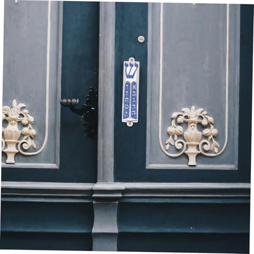 Traditional Script Mezuzah Scroll in Zinc Alloy Case